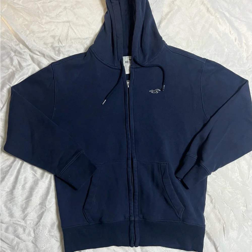Hollister Navy Blue Hoodie - Picture 1 of 3